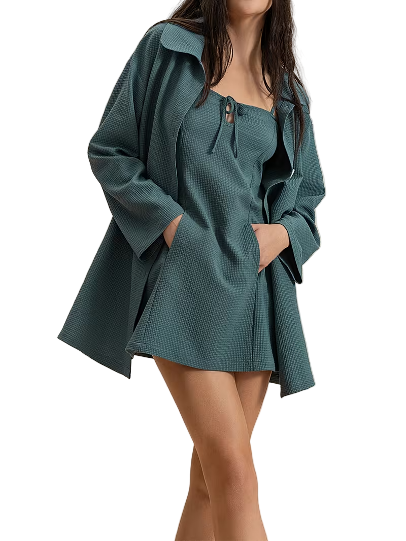 Women's Textured Two-Piece Set