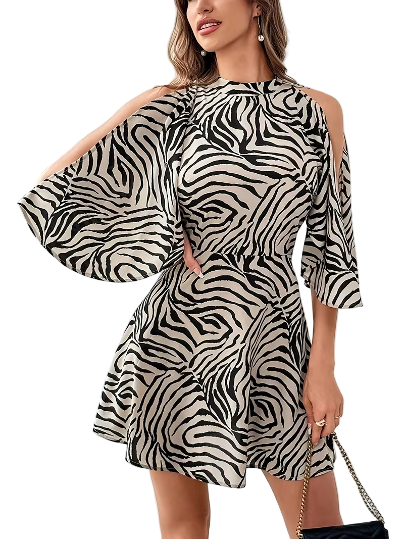 Women's Zebra Print Dress