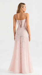 Women's Lace Up Back Maxi Dress Thin Strap