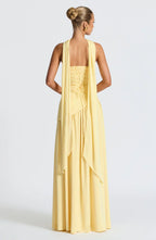 Women’s Long Strapless Dress High Slit